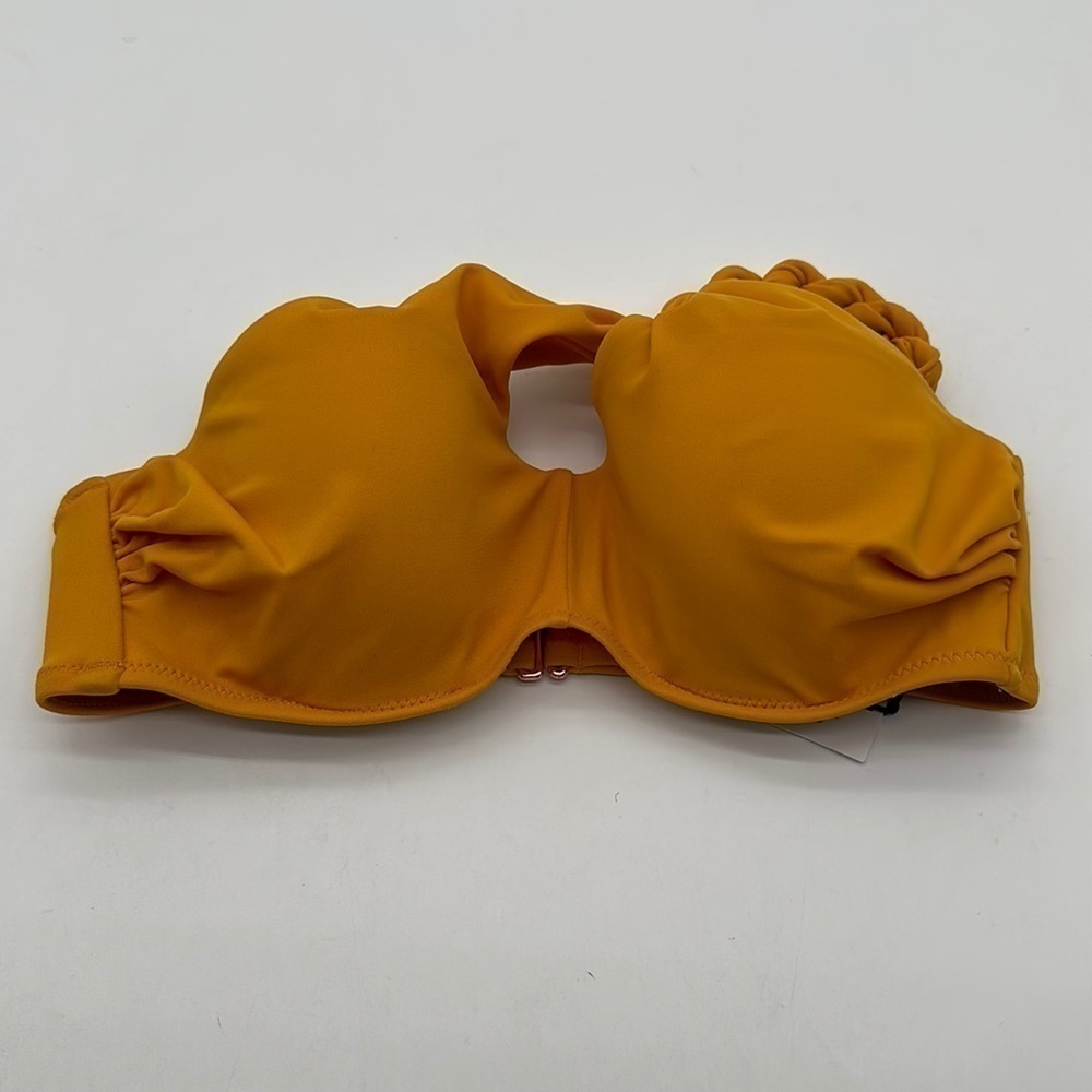 Women's Size 32B Bikini Top Shade & Shore CLOSE OUT Orange CLEAN Braid